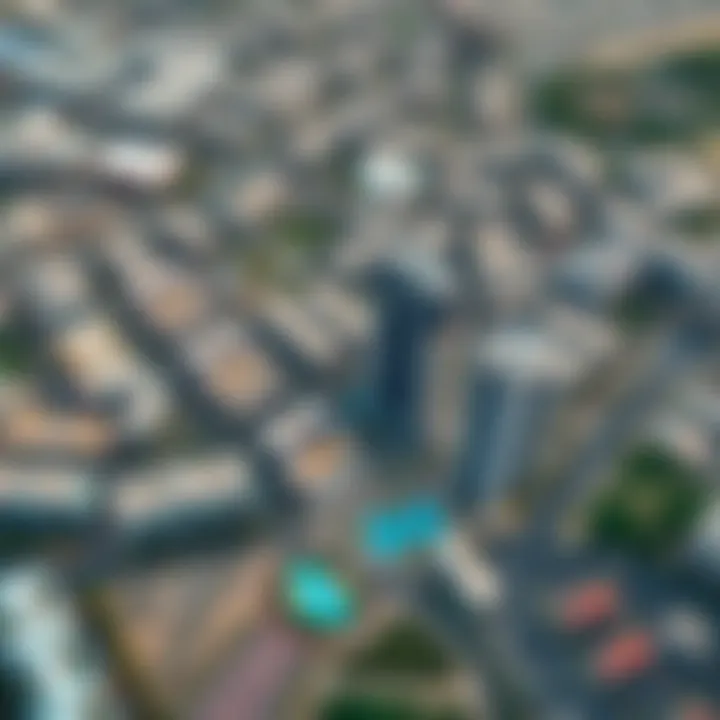 Aerial view of Damac Hills 2 highlighting its prime location in Dubai