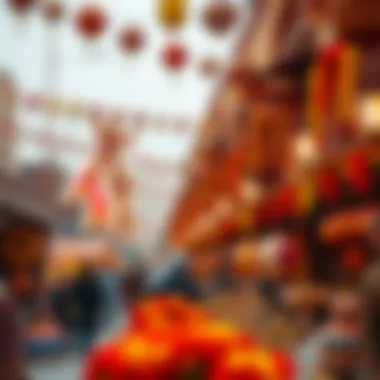 Cultural Festival in Qusais Cultural festival taking place in Qusais with colorful decorations