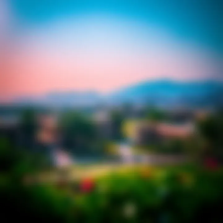 Scenic Landscape of Arabian Ranches Scenic landscape of Arabian Ranches with lush greenery