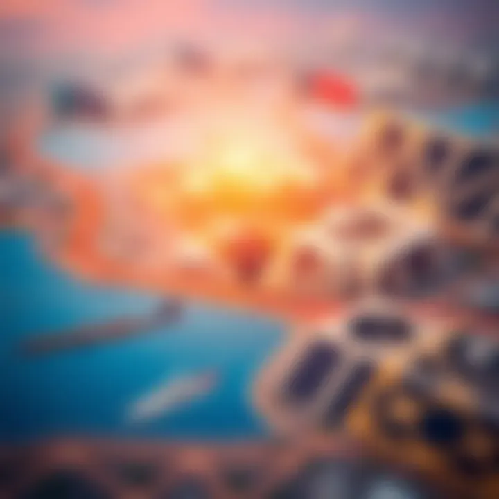 Map highlighting DIFC's location in Dubai