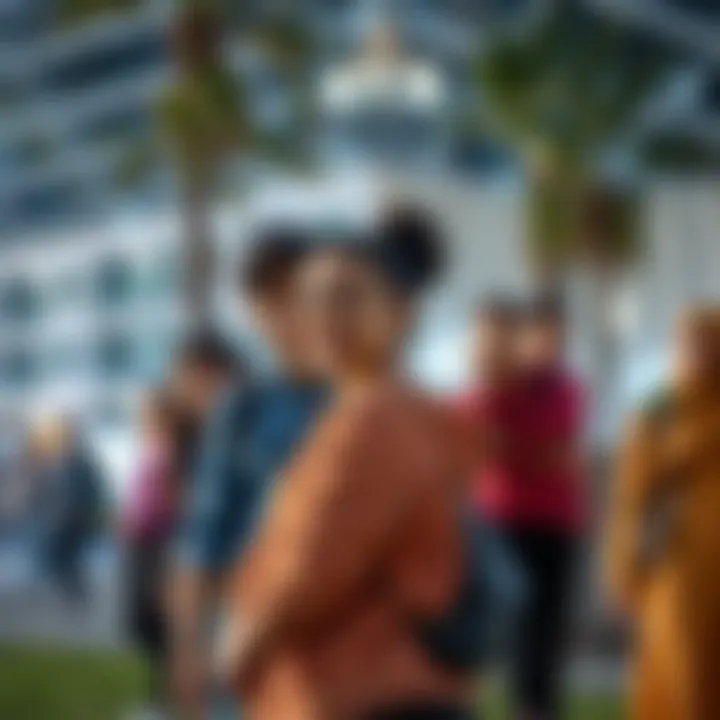 Diverse group of students participating in a community service initiative