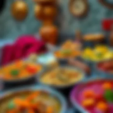 A selection of authentic South Indian dishes presented beautifully