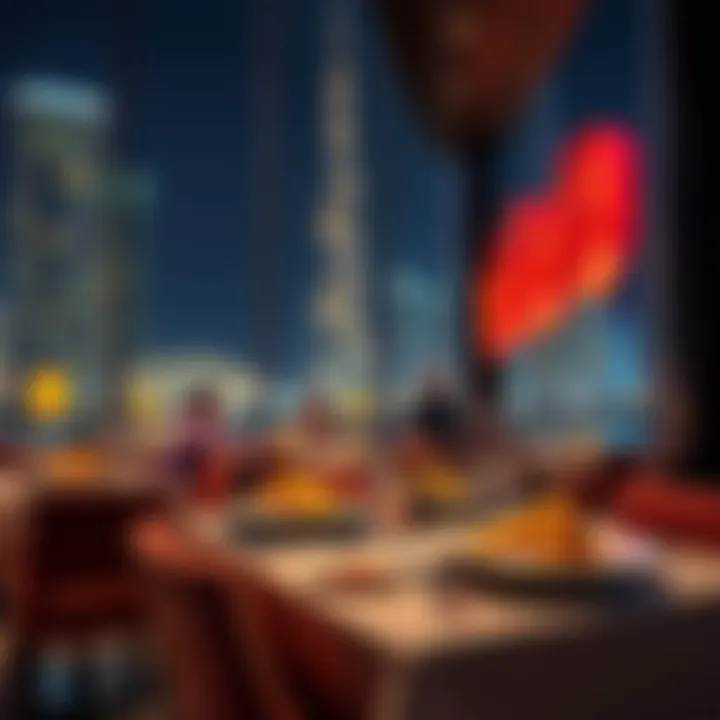 Gourmet dining experience at Vida Dubai Marina's restaurant