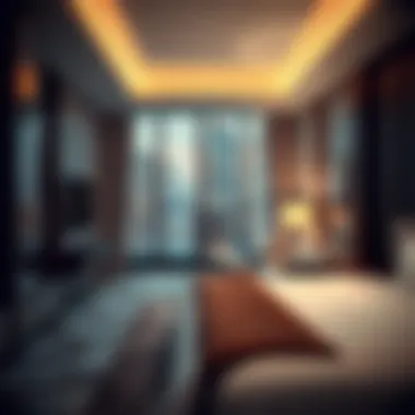 Luxurious interior of a room at Vida Dubai Marina