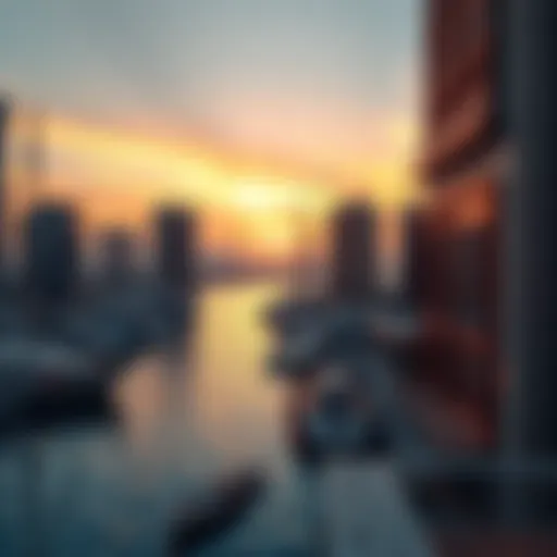 Sunset Serenity at Vida Dubai Marina Stunning view of Vida Dubai Marina and Yacht Club at sunset