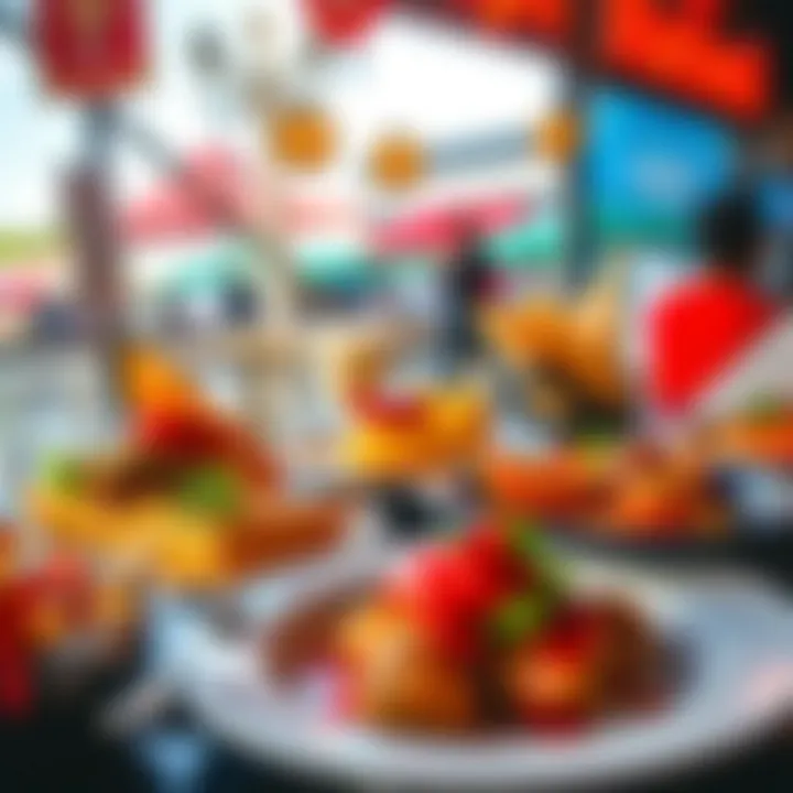 Artfully presented dishes from local eateries