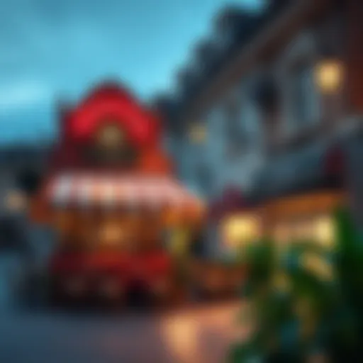 Charming cafe ambiance along Vincitore Boulevard