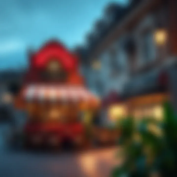 Charming cafe ambiance along Vincitore Boulevard