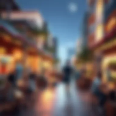 Vibrant community spaces in Wasl Crystal promoting social interaction