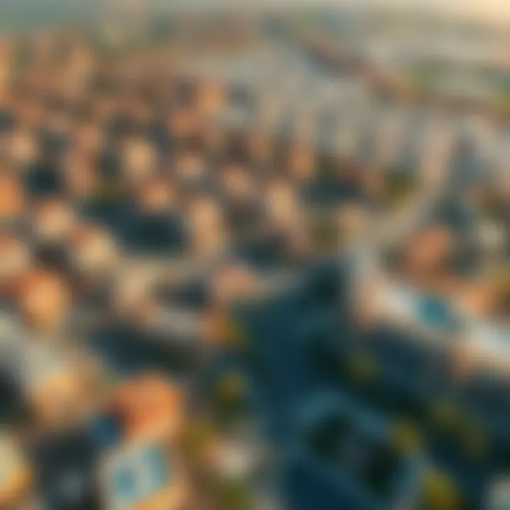 Aerial view showcasing the vibrant community of Wasl Ruby