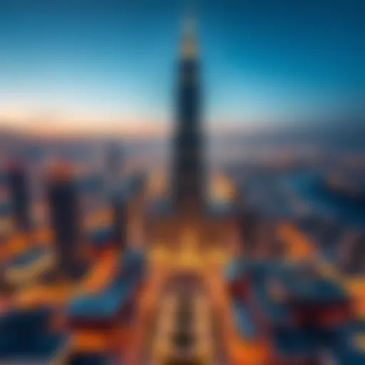 Panoramic view of the World Trade Centre Dubai showcasing its impressive architecture